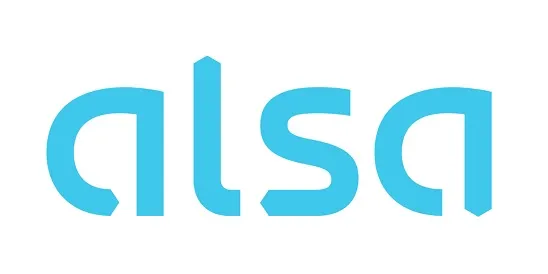 ALSA logo, the company that operates the bus line from Malaga to Seville